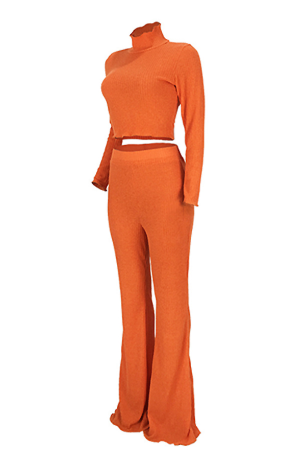 orange loose pants
