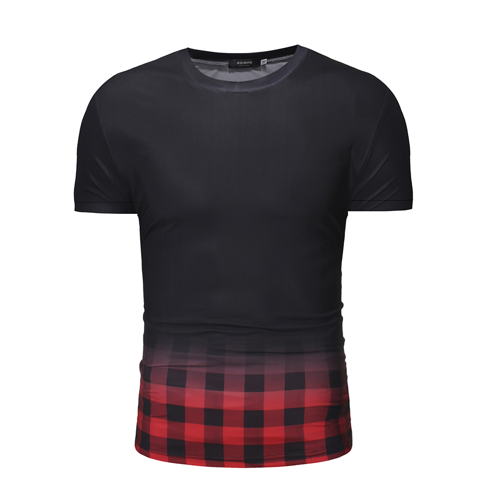 plaid t shirt men