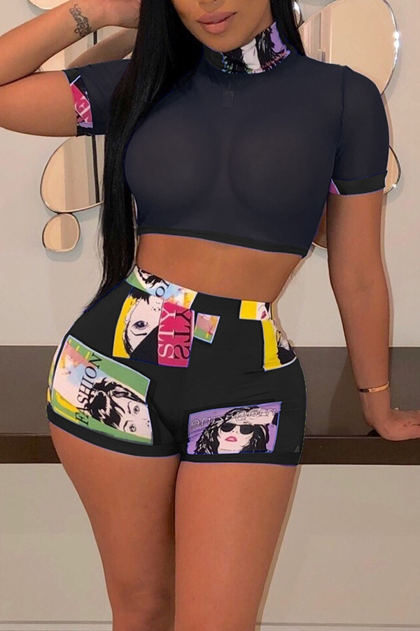 see through two piece outfit
