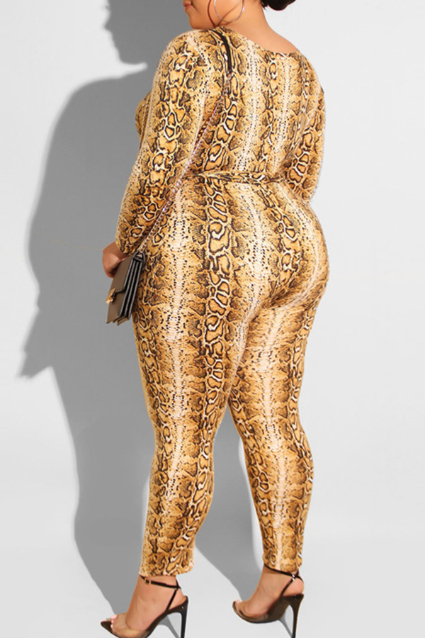 snakeskin jumpsuit