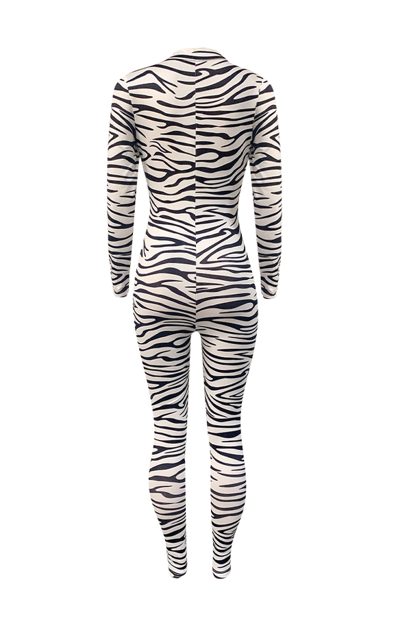 Lovely Trendy Printed Skinny White One-piece JumpsuitLW | Fashion ...