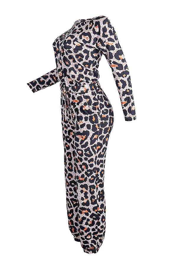 Lovely Casual Leopard Printed One piece JumpsuitLW Fashion Online For 