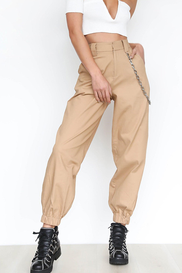 Lovely Casual Basic Khaki PantsLW Fashion Online For Women