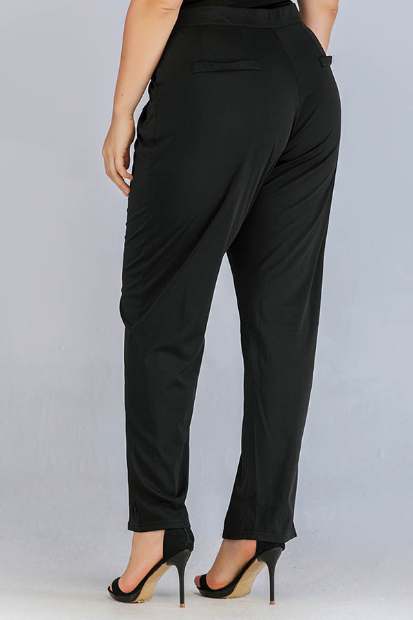 Lovely Casual Basic Black Plus Size PantsLW | Fashion Online For Women ...