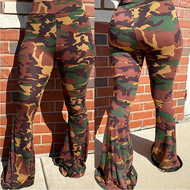 camo print pants womens