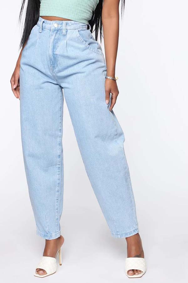 Lovely Leisure Basic Baby Blue JeansLW | Fashion Online For Women ...