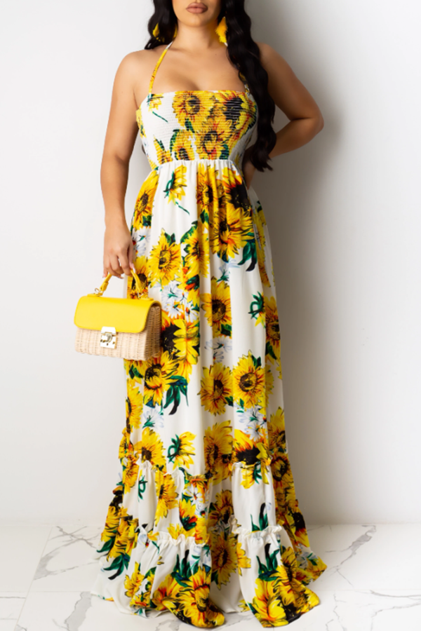 sunflower maxi dress
