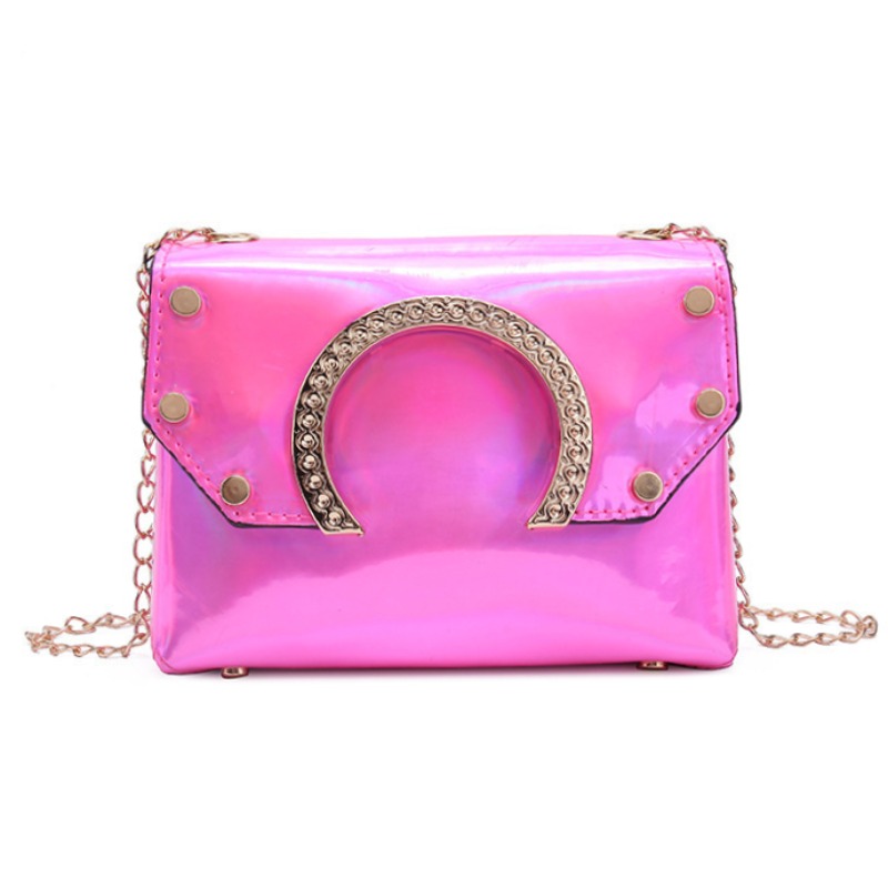 pink chain crossbody bag